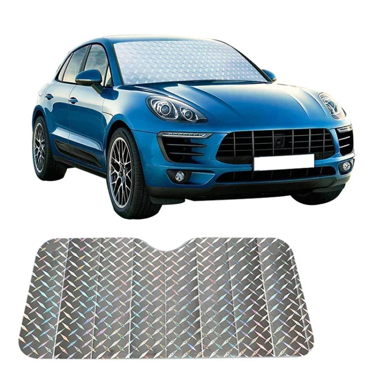 ผ้าบังแดดกระจกหน้ารถ SUV ป้องกันแสงแดด รังสียูวี ขนาด: 140 x 75cm, 140*75cm