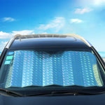 ผ้าบังแดดกระจกหน้ารถ SUV ป้องกันแสงแดด รังสียูวี ขนาด: 140 x 75cm, 140*75cm