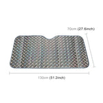 ผ้าบังแดดรถยนต์ Hatchback สำหรับกระจกหน้ารถ ป้องกันแสงแดด UV ขนาด 130 x 70 ซม.
