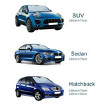ผ้าบังแดดรถยนต์ Hatchback สำหรับกระจกหน้ารถ ป้องกันแสงแดด UV ขนาด 130 x 70 ซม.
