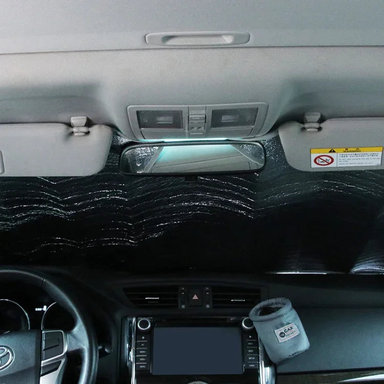 ผ้าบังแดดรถยนต์ Hatchback สำหรับกระจกหน้ารถ ป้องกันแสงแดด UV ขนาด 130 x 70 ซม.