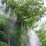 Outdoor Lawn Garden PE Hose Mist Watering Line Misting Cooling System with 26 x Mist Nozzles, Length: 18m, Length: 18m