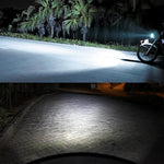Motorcycle Headlights 750LM 6000K White H6M/P15D 40W 8-LED Bulbs, DC 12-24V, H6M/P15D