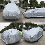ผ้าคลุมรถ SUV กันฝุ่น กันแดด PVC พร้อมแถบเตือน เหมาะสำหรับรถยนต์ยาวสูงสุด 4.7m(183 นิ้ว), 183inch (M)