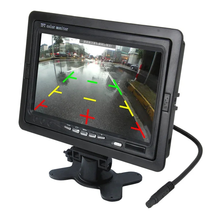 จอภาพสี TFT LCD ขนาด 7 นิ้ว แบบหมอน พร้อมรีโมทคอนโทรล ใช้ได้กับ VCD / DVD / GPS / กล้อง, 7 นิ้ว