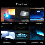 2 PCS T10/W5W/194/501 1.5W 90LM 6000K 9 SMD-3528 LED Bulbs Car Reading Lamp Clearance Light with Decoder, DC 12V, 2 PCS 9 SMD-3528 LED Bulbs