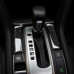 Carbon Fiber 3D DIY Shift Gear Panel Knob Cover Trim Decorative Sticker for Honda Civic 10th Gen 2016-2019, Shift Gear Sticker