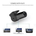 กล้องติดรถยนต์ขนาดเล็กพร้อม WiFi มอนิเตอร์ บันทึกวิดีโอ Full HD พร้อมระบบตรวจจับการเคลื่อนไหว รองรับการ์ด TF และระบบ Android & IOS รุ่น K602
