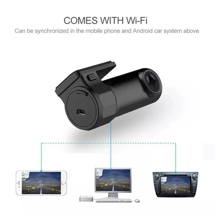 กล้องติดรถยนต์ขนาดเล็กพร้อม WiFi มอนิเตอร์ บันทึกวิดีโอ Full HD พร้อมระบบตรวจจับการเคลื่อนไหว รองรับการ์ด TF และระบบ Android & IOS รุ่น K602