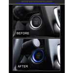 Car Engine Start Key Push Button Ring Trim Aluminum Alloy Sticker Decoration for Mazda, For Mazda