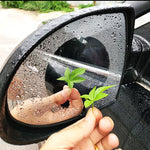 Car Round PET Rearview Mirror Protective Window Clear Anti-fog Waterproof Rain Shield Film, Diameter: 8cm, 8*8cm