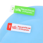 Car Round PET Rearview Mirror Protective Window Clear Anti-fog Waterproof Rain Shield Film, Diameter: 8cm, 8*8cm