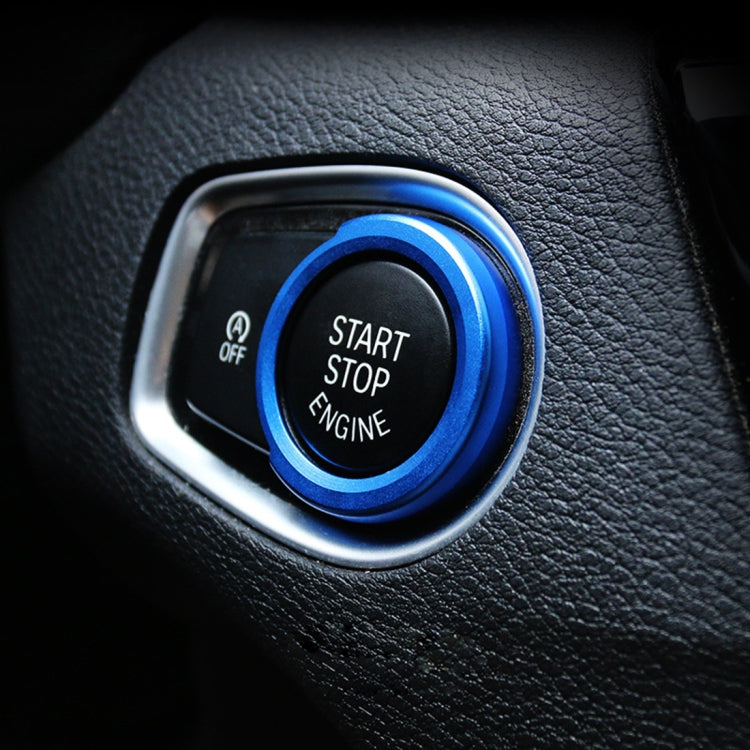 Car Engine Start Key Push Button Ring Trim Aluminum Alloy Sticker Decoration for BMW, For BMW (Engine Start), For BMW (Start Key), For BMW with Diamonds