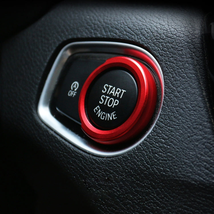 Car Engine Start Key Push Button Ring Trim Aluminum Alloy Sticker Decoration for BMW, For BMW (Engine Start), For BMW (Start Key), For BMW with Diamonds