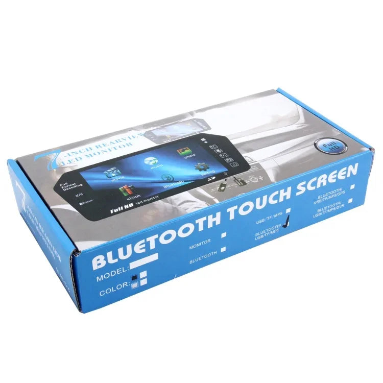 จอมอนิเตอร์รถยนต์ TFT-LCD สี ขนาด 7 นิ้ว 480*234 พร้อมเครื่องเล่น MP5 Bluetooth รองรับฟังก์ชันหน้าจอกลับอัตโนมัติ
