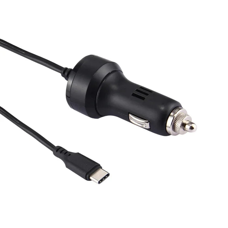 อะแดปเตอร์ชาร์จรถยนต์ USB-C / Type-C 2.4A สำหรับ Nintendo Switch ความยาวสาย: 2ม.(สีดำ), อะแดปเตอร์ชาร์จรถยนต์