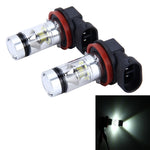 2 PCS H8/H11 10W 500LM 6000K 20SMD-2835 LEDs Car Fog Lights, DC 12V, H8/H11 10W
