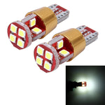 2 ชิ้น ไฟส่องทางรถยนต์ T10 3W กระแสคงที่ พร้อมหลอด 12 SMD-3030, DC 9-18V, หลอด 12 SMD-3030