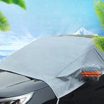 ผ้าคลุมกันหิมะสำหรับกระจกหน้ารถยนต์ ป้องกันแสงแดดและน้ำแข็ง ขนาด 240 x 210 ซม.