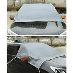 ผ้าคลุมกันหิมะสำหรับกระจกหน้ารถยนต์ ป้องกันแสงแดดและน้ำแข็ง ขนาด 240 x 210 ซม.