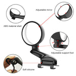3R-094 Auxiliary Rear View Mirror Car Adjustable Blind Spot Mirror Wide Angle Auxiliary Rear View Side Mirror for Left Mirror, 3R-094 (White), 3R-094(Black)