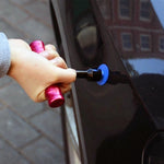 32 in 1 Auto Car Metal PDR Dent Lifter-Glue Puller Tab Hail Removal Paintless Car Dent Repair Tools Kit, with 20W Glue Gun, US Plug or EU Plug, 32 in 1 T-Bar