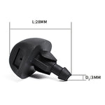 2 PCS Windshield Washer Wiper Jet Water Spray Nozzle 6438V8 for 1993-2007 Peugeot 207 / 306 / 307, For 1993-2007 Peugeot 207 / 306 / 307