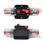 DC 12-24V Car Circuit Breaker Stereo Audio Fuse Holder Insurance 50A Fuse, 50A
