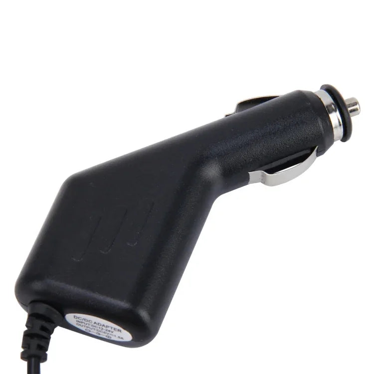 อะแดปเตอร์ชาร์จ USB ขนาดเล็กอเนกประสงค์สำหรับกล้อง DVR รถยนต์ GPS นำทาง อินพุต 10V - 48V เอาต์พุต 5V 1.5A, ความยาวสาย: 1.2 ม., สาย Mini USB ความยาว 1.2 ม.