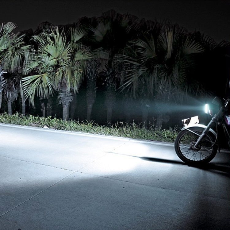 H4 9W 900 LM 6000K Static + Strobe Light Motorcycle Headlight Lamp with 3 COB White Light Lamps and Red Light+Pink Light+Blue Light LED Lamps, DC 12V, 9W 900LM