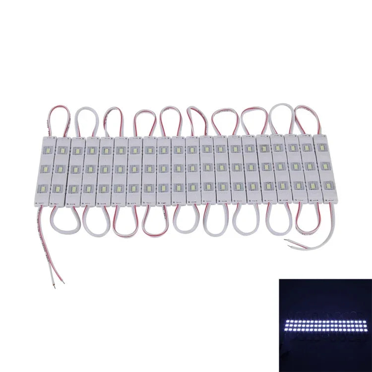 ไฟ LED ป้าย 20×1W DC 12V 3 SMD-5630-LEDs โมดูลกันน้ำ แสงสว่างสูงพิเศษ