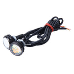 2 PCS 2W Car Auto Eagle Eyes Fog Light Turn Light with 12 SMD-4014 LED Lamps, DC 12V Cable Length: 55cm, SMD-4014, Eagle Eye Light  12V/2W