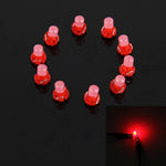 10 PCS 2W T3 Wedge Instrument Panel LED Light Dashboard Gauge Cluster Indicator Lamp Bulb, 2W T3, T3