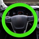 Crocodile Texture Universal Rubber Car Steering Wheel Cover For 34-48cm Wheel