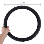 Distorted Lines Texture Universal Rubber Car Steering Wheel Cover Sets Four Seasons General