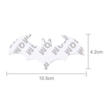 Bat Shape Shining Metal Car Free Sticker, Bat Flying, Bat, Shining Bat