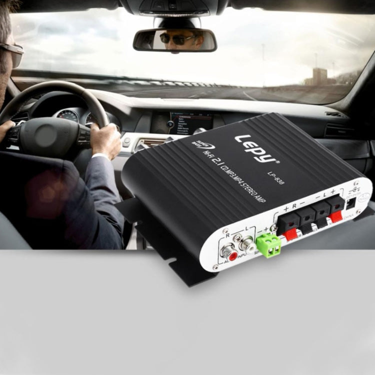 เครื่องขยายเสียงซับวูฟเฟอร์รถยนต์ 2.1CH HIFI รองรับ MP3