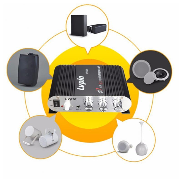เครื่องขยายเสียงซับวูฟเฟอร์รถยนต์ 2.1CH HIFI รองรับ MP3