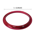 4 PCS Car Outlet Decorative Rings Aluminum Alloy Air Outlet Chrome Trim Ring Car Dashboard  Air Vents Cover Sticker Decoration for Audi A3, For Audi A3
