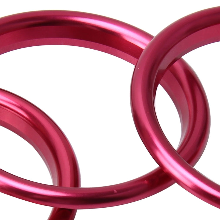 4 PCS Car Outlet Decorative Rings Aluminum Alloy Air Outlet Chrome Trim Ring Car Dashboard  Air Vents Cover Sticker Decoration for Audi A3, For Audi A3