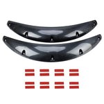 2 PCS 58cm Car Stickers Rubber Large Round Arc Strips Universal Fender Flares Wheel Eyebrow Decal Sticker Eyebrow Car-covers Black Striped Round Arc Strips, 58cm
