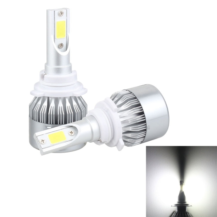 2 PCS 9005 18W 1800 LM 6000K IP68 Casnbus Constant Current Car LED Headlight with 2 COB Lamps, DC 9-36V, 9005