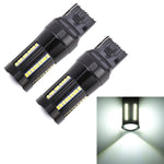 2 PCS T20 / 7440 DC9-16V / 8.2W / 6000K / 655LM Car Auto Reversing Lights / Turn Light 66LEDs SMD-2016 Lamps, 7440
