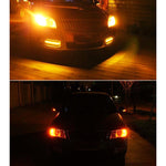 2 PCS T20 / 7440 DC9-16V / 8.2W / 6000K / 655LM Car Auto Reversing Lights / Turn Light 66LEDs SMD-2016 Lamps, 7440