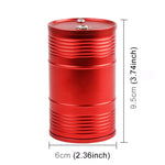 Universal Portable Car Metal Trash Rubbish Bin Ashtray, Universal Black, Universal Red