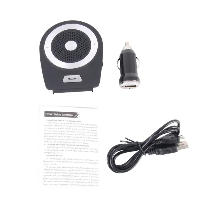 ลำโพงโทรศัพท์ในรถยนต์ Bluetooth รุ่น T821, T821