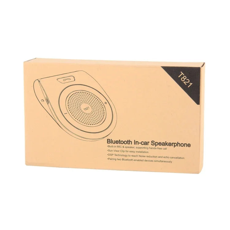 ลำโพงโทรศัพท์ในรถยนต์ Bluetooth รุ่น T821, T821