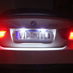 2 PCS License Plate Light with 18  SMD-3528 Lamps for BMW E46 4D 1998-2003，2W 120LM,6000K, DC12V (White Light), For BMW E46 4D