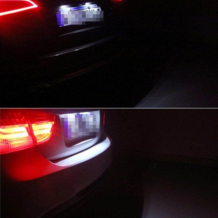2 PCS License Plate Light with 24 SMD-3528 Lamps for Peugeot Citroen, For Peugeot