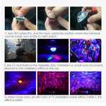 D33 5W USB Charging RGB Car Decoration Portable DJ Light Sound Activated Rotating Strobe Effect Atmosphere Light Star Music Light Lamp, DC 5V, D33